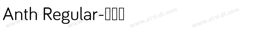 Anth Regular字体转换